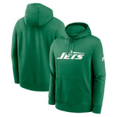 New York Jets Big & Tall Club Logo Pullover Hoodie - Green - Nike