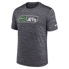 New York Jets Big & Tall Velocity Performance T-Shirt - Black - Nike
