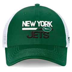 New York Jets Upper Trucker Adjustable Hat - Green/White - Fanatics
