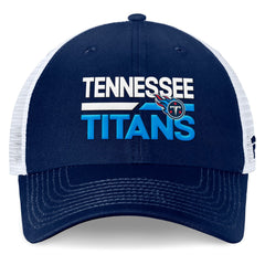 Tennessee Titans Upper Trucker Adjustable Hat - Navy/White - Fanatics