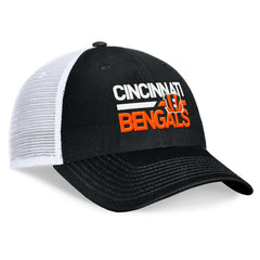 Cincinnati Bengals Upper Trucker Adjustable Hat - Black/White - Fanatics