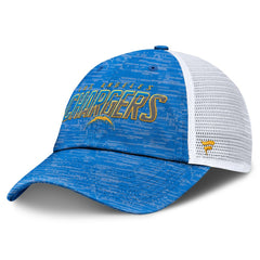 Los Angeles Chargers Challenge Trucker Adjustable Hat - Heather Powder Blue - Fanatics