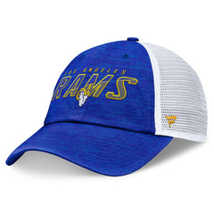 Los Angeles Rams Challenge Trucker Adjustable Hat - Heather Royal - Fanatics