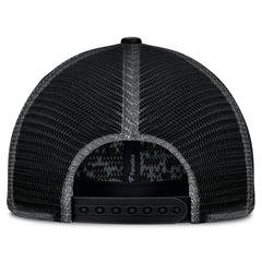 New Orleans Saints Challenge Trucker Adjustable Hat - Heather Black - Fanatics