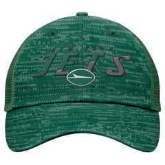 New York Jets Challenge Trucker Adjustable Hat - Heather Green - Fanatics