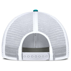 Miami Dolphins Flawless Stripe Adjustable Hat - White/Aqua - Fanatics