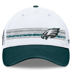 Philadelphia Eagles Flawless Stripe Adjustable Hat - White/Midnight Green - Fanatics