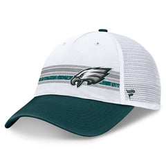 Philadelphia Eagles Flawless Stripe Adjustable Hat - White/Midnight Green - Fanatics