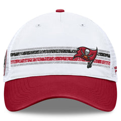 Tampa Bay Buccaneers Flawless Stripe Adjustable Hat - White/Red - Fanatics