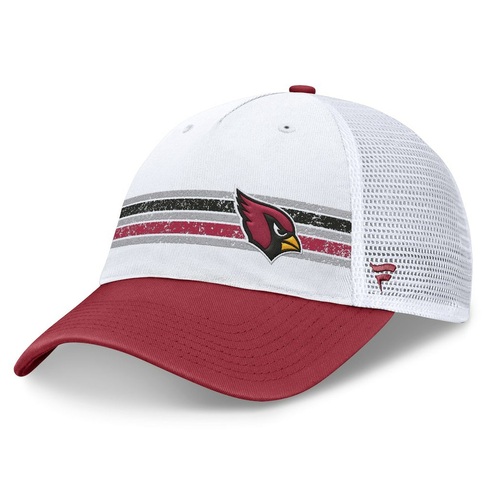 Arizona Cardinals Flawless Stripe Adjustable Hat - White/Cardinal - Fanatics