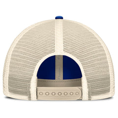Los Angeles Rams Center Stripe Trucker Adjustable Hat - Royal/Natural - Fanatics