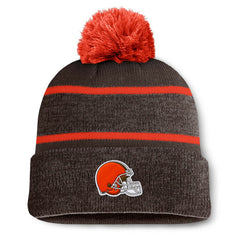 Cleveland Browns Holding Cuffed Knit Hat with Pom - Brown - Fanatics
