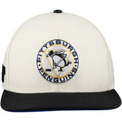 Pittsburgh Penguins Pro Standard Retro Classic Logo Snapback Hat - Cream | NHL on sale