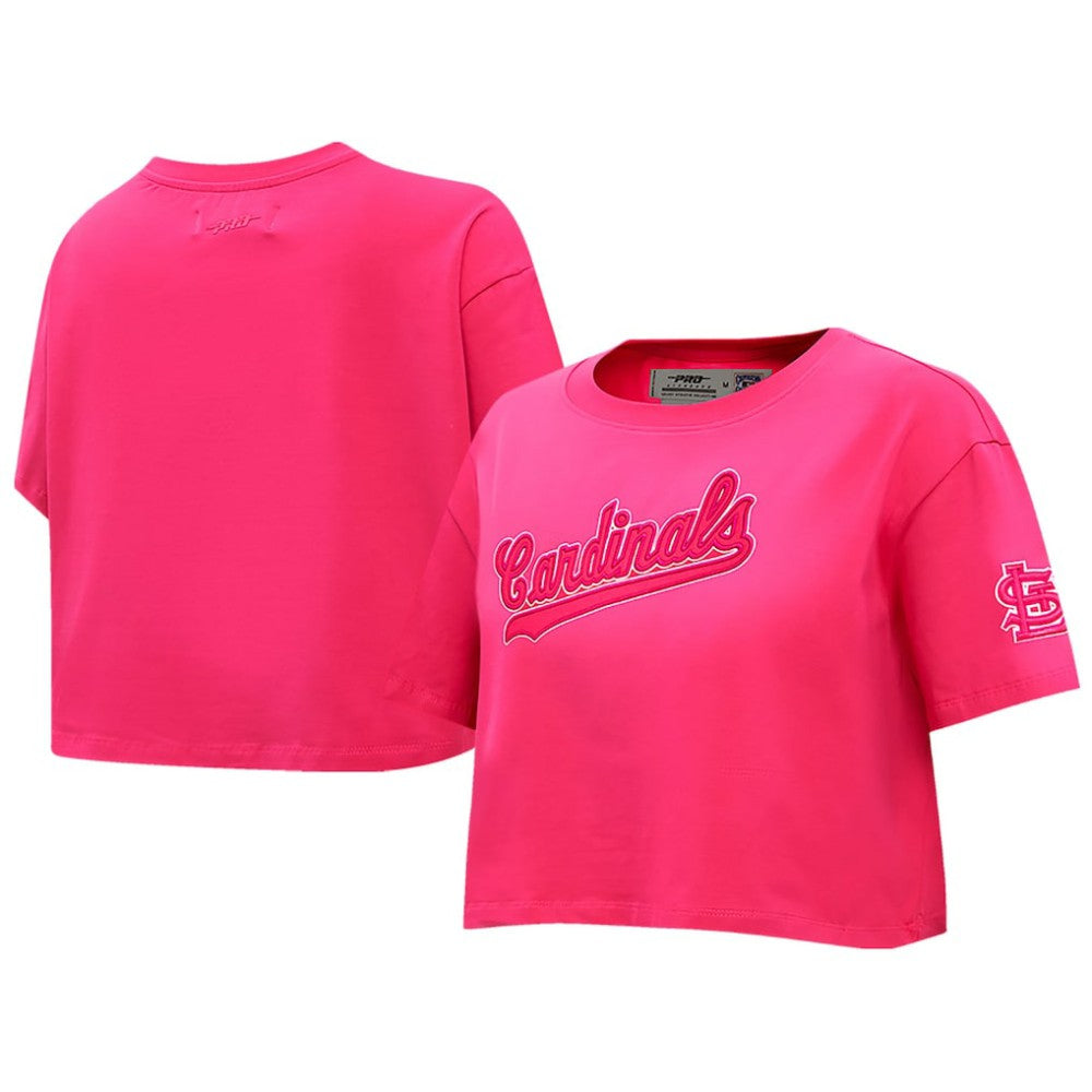 St. Louis Cardinals Pro Standard Women's Triple Pink Boxy Cropped T-Shirt Near Me