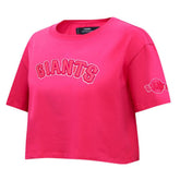 San Francisco Giants Pro Standard Women's Triple Pink Boxy Cropped T-Shirt Online