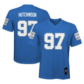 Aidan Hutchinson Detroit Lions Youth Replica Player Jersey - Blue - NFL