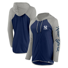 New York Yankees Fanatics Women's Script Sleeve Full-Zip Hoodie for sale