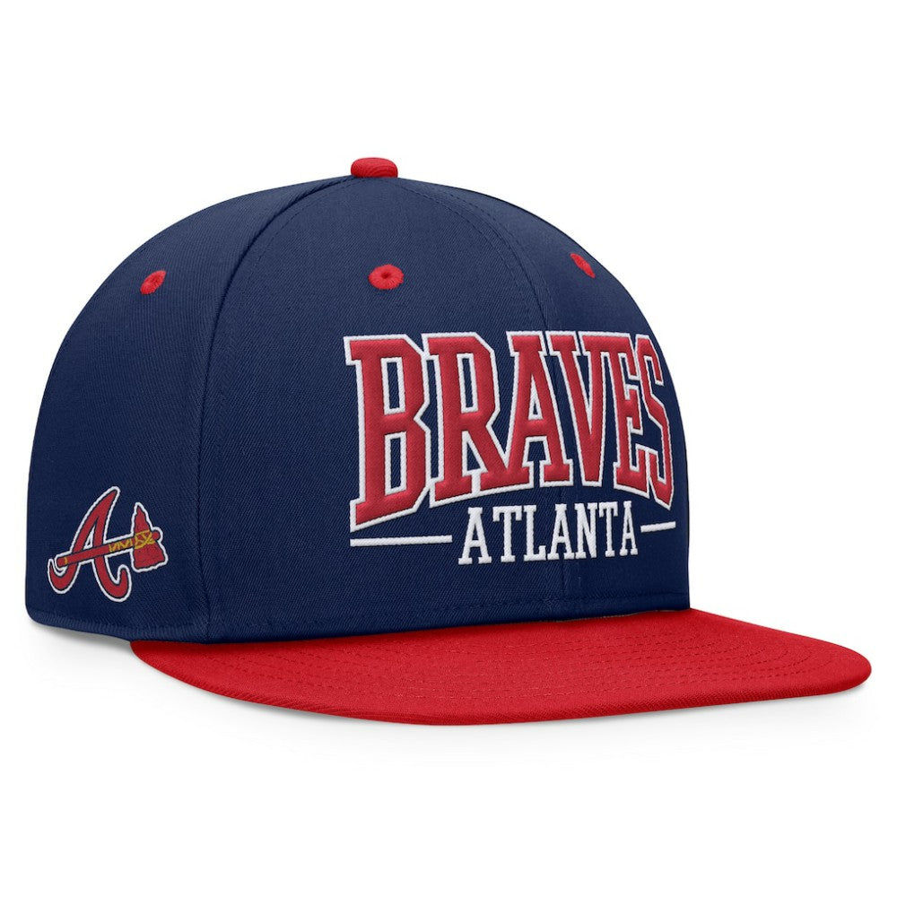 Atlanta Braves Fanatics Fundamental Bold Snapback Hat Discount