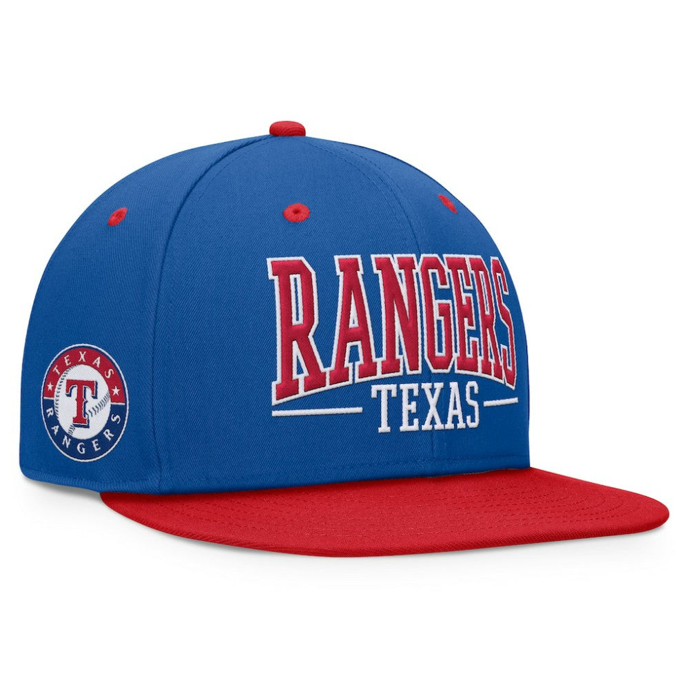 Texas Rangers Fanatics Fundamental Bold Snapback Hat Sale