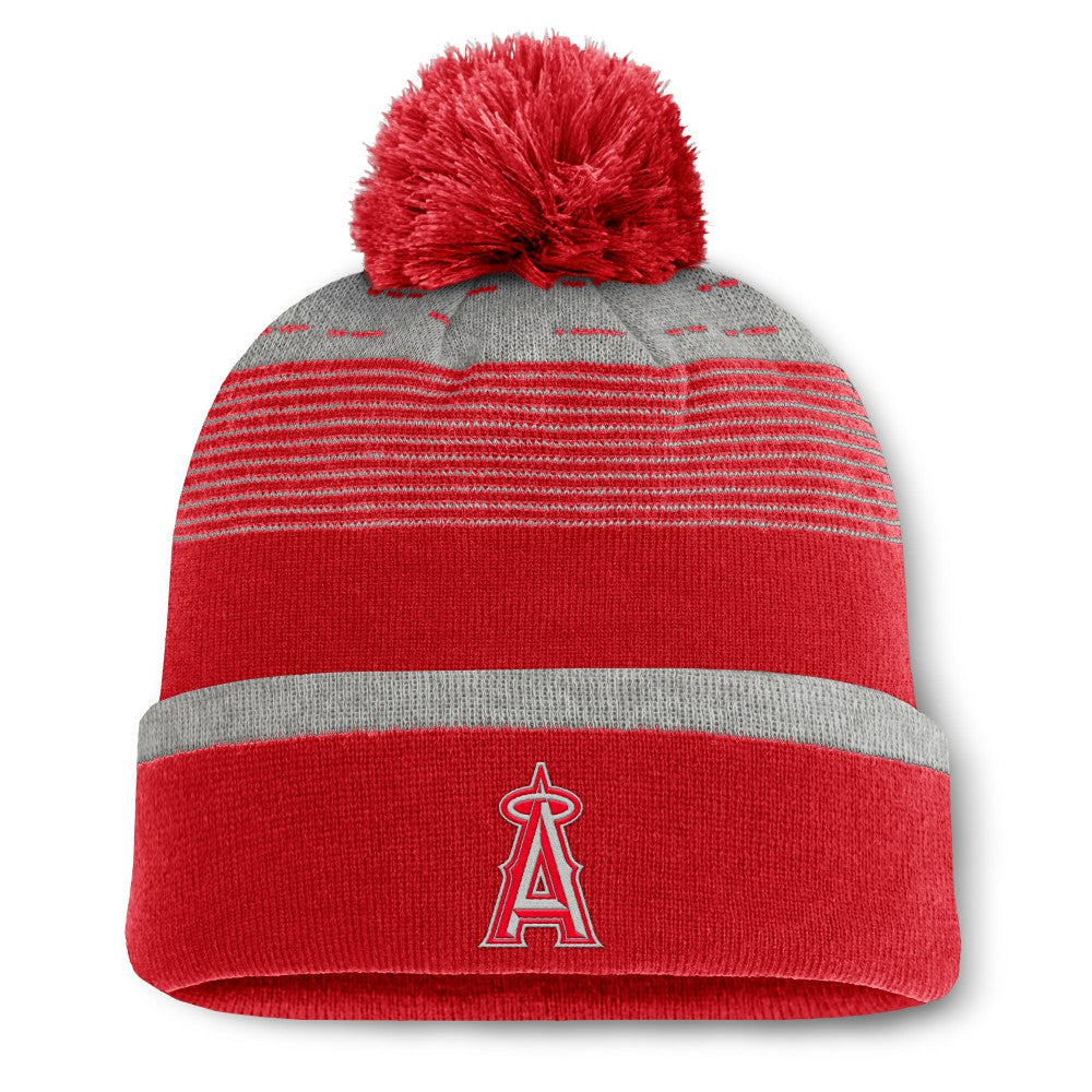 Los Angeles Angels Fanatics Fundamental Gradient Cuffed Knit Hat with Pom Sale