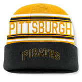 Pittsburgh Pirates Fanatics Fundamental Team Stripe Cuffed Knit Hat Online