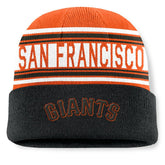 San Francisco Giants Fanatics Fundamental Team Stripe Cuffed Knit Hat Discount