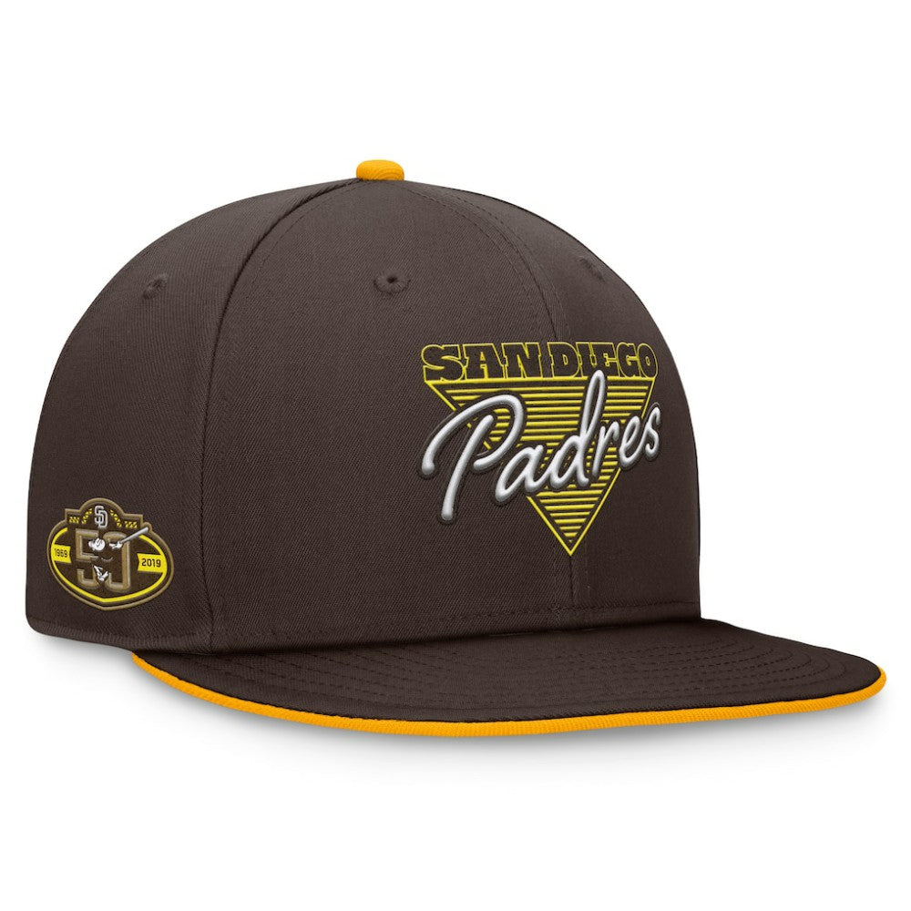 San Diego Padres Fanatics Fundamental Tri-Script Fitted Hat Sale