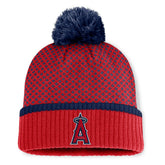 Los Angeles Angels Fanatics Women's Fundamental Jacquard Cuffed Knit Hat with Pom Outlet