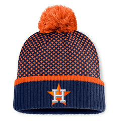 Houston Astros Fanatics Women's Fundamental Jacquard Cuffed Knit Hat with Pom Outlet