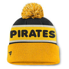 Pittsburgh Pirates Fanatics Heritage Cuffed Knit Hat with Pom Near Me
