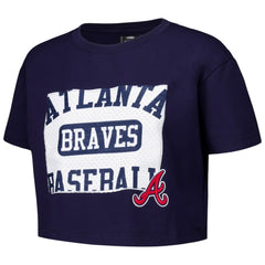 Atlanta Braves Pro Standard Women's Made To Play Boxy Cropped T-Shirt Near Me