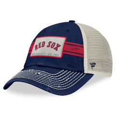 Boston Red Sox Fanatics Heritage Stripe Trucker Adjustable Hat Sale