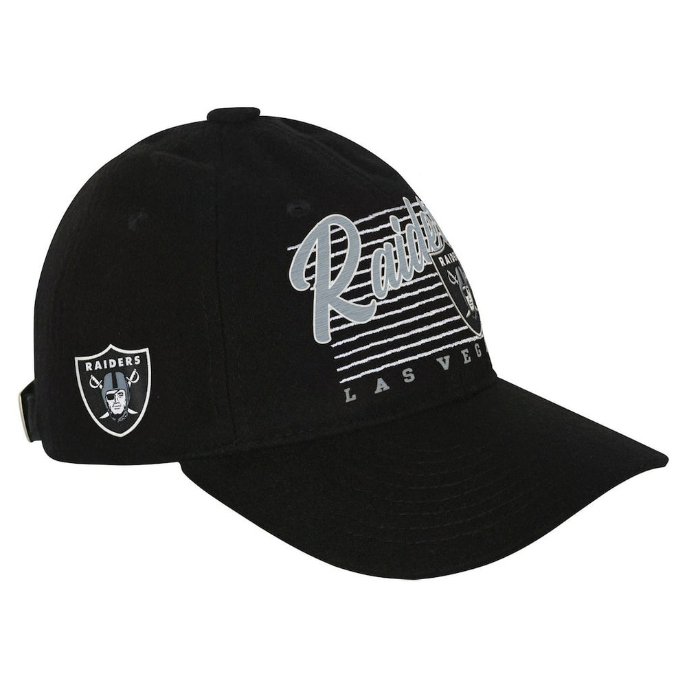 Las Vegas Raiders Youth Retro Wooly Adjustable Hat - Black - NFL
