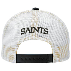 New Orleans Saints Youth Core Lockup Trucker Adjustable Hat - Black - NFL