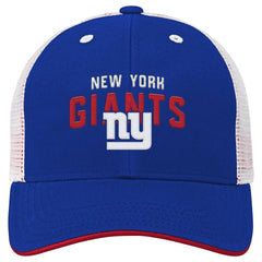 New York Giants Youth Core Lockup Trucker Adjustable Hat - Royal - NFL