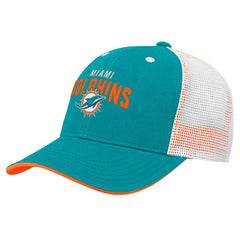 Miami Dolphins Preschool Core Lockup Trucker Adjustable hat - Aqua - NFL
