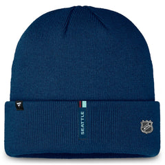 Seattle Kraken Fanatics Authentic Pro Cuffed Knit Hat - Deep Sea Blue | Fanatics discount