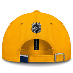 Nashville Predators Fanatics Authentic Pro Prime Adjustable Hat - Gold | Fanatics Clearance