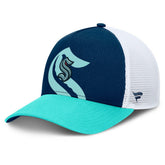 Seattle Kraken Fanatics Authentic Pro A-Frame Rink Adjustable Hat - Deep Sea Blue/Light Blue | Fanatics discount