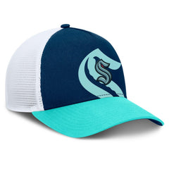 Seattle Kraken Fanatics Authentic Pro A-Frame Rink Adjustable Hat - Deep Sea Blue/Light Blue | Fanatics discount
