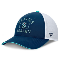 Seattle Kraken Fanatics Authentic Pro Rink Trucker Hat - Deep Sea Blue/White | Fanatics on sale