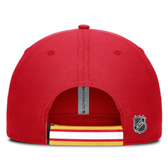 Calgary Flames Fanatics Authentic Pro Ripstop Adjustable Hat - Red/Gold | Fanatics Lifestyle