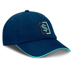 Seattle Kraken Fanatics Authentic Pro Ripstop Adjustable Hat - Deep Sea Blue/Light Blue | Fanatics online