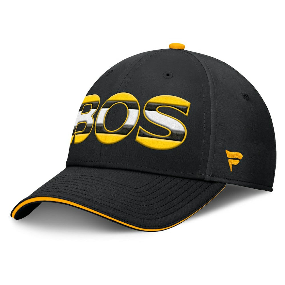 Boston Bruins Fanatics Authentic Pro Rink Team Code Flex Hat - Black/Gold | Fanatics sale