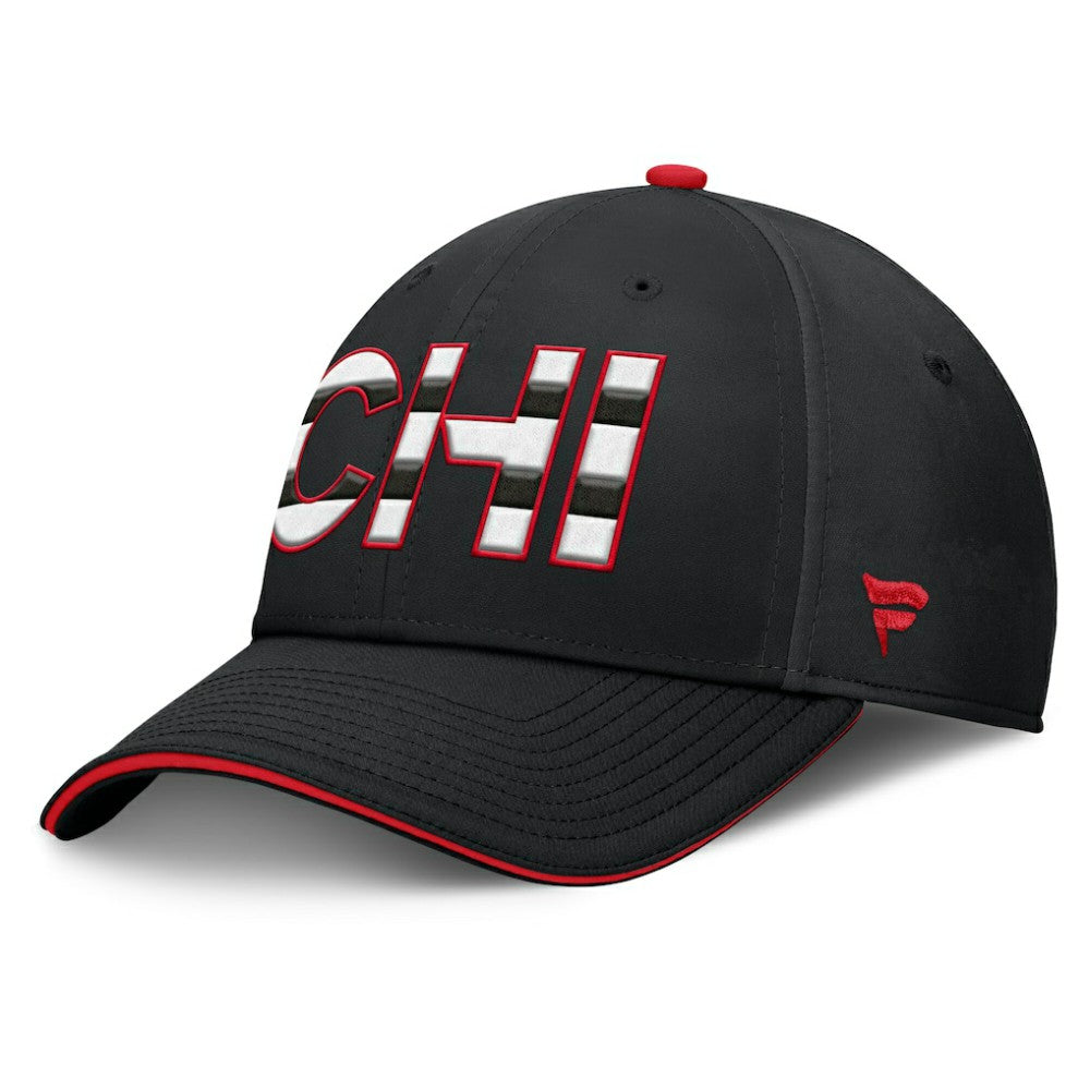 Chicago Blackhawks Fanatics Authentic Pro Rink Team Code Flex Hat - Black/Red | Fanatics on sale