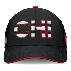 Chicago Blackhawks Fanatics Authentic Pro Rink Team Code Flex Hat - Black/Red | Fanatics on sale