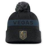 Vegas Golden Knights Fanatics Women's Authentic Pro Rink Cuffed Knit Hat with Pom - Black/ | Fanatics on sale