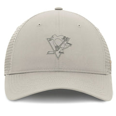 Pittsburgh Penguins Fanatics Women's Authentic Pro Road Trucker Adjustable Hat - Tan | Fanatics online