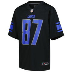 Sam LaPorta Detroit Lions Youth Game Jersey - Black - Nike