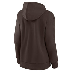 Cleveland Browns Women's Victory Script Pullover Hoodie - Brown - Fanatics
